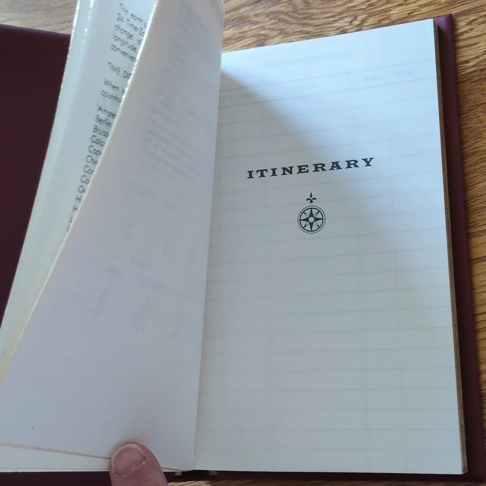 Travel Record vintage book journal American Greetings notes